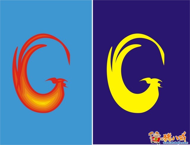 字母"g"变形成凤凰形象第1880707号稿件